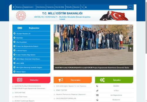 Muhittin Mustafa Böcek Anadolu Lisesi - ANTALYA / KONYAALTI