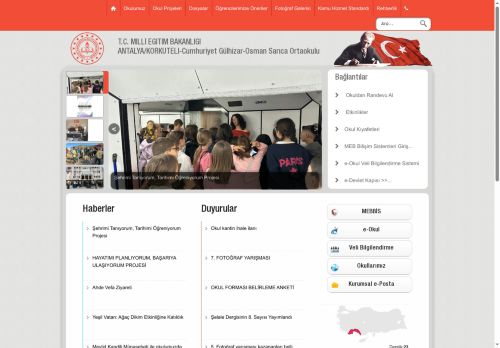 Cumhuriyet Gülhizar-Osman Sarıca Ortaokulu - ANTALYA / KORKUTELİ