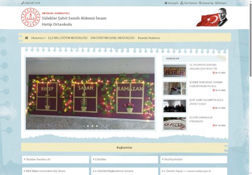 Sülekler Şehit Semih Aldemir İmam Hatip Ortaokulu - ANTALYA / KORKUTELİ
