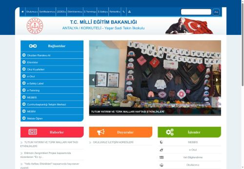 Yaşar Sadi Tekin İlkokulu - ANTALYA / KORKUTELİ