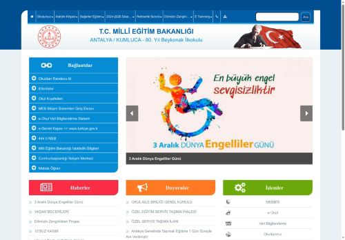 80. Yıl Beykonak İlkokulu - ANTALYA / KUMLUCA