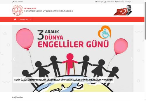 Serik Özel Eğitim Uygulama Okulu III. Kademe - ANTALYA / SERİK