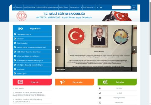 Kızılot Ahmet Yaşar Ortaokulu - ANTALYA / MANAVGAT