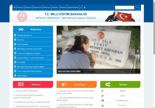 Şehit Mehmet Koparan Ortaokulu - ANTALYA / MANAVGAT