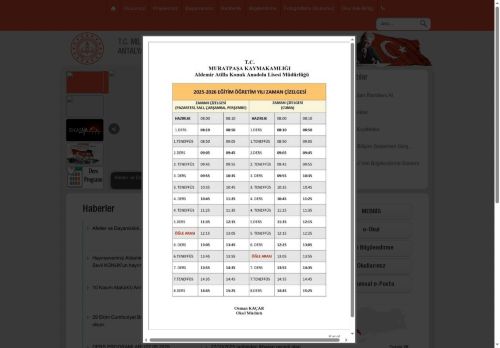 Aldemir- Atilla Konuk Anadolu Lisesi - ANTALYA / MURATPAŞA