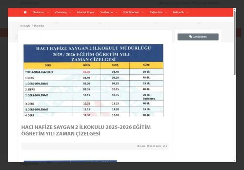 Hacı Hafize Saygan 2 İlkokulu - ANTALYA / MURATPAŞA