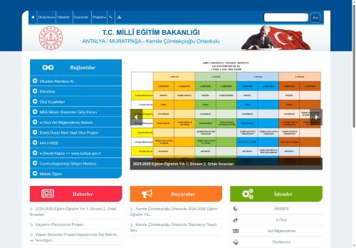 Kamile Çömlekçioğlu Ortaokulu - ANTALYA / MURATPAŞA