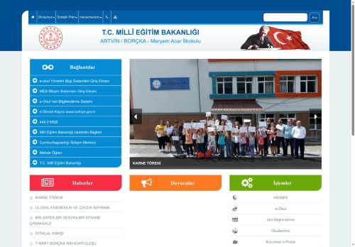 Meryem Acar İlkokulu - ARTVİN / BORÇKA