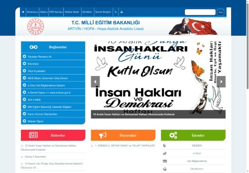 Hopa Atatürk Anadolu Lisesi - ARTVİN / HOPA