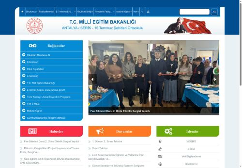 15 Temmuz Şehitleri Ortaokulu - ANTALYA / SERİK