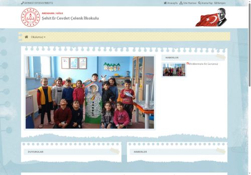 Şehit Er Cevdet Çelenk İlkokulu - ARDAHAN / GÖLE