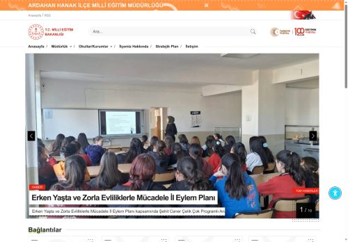 HANAK İLÇE MİLLÎ EĞİTİM MÜDÜRLÜĞÜ - MEB ARDAHAN