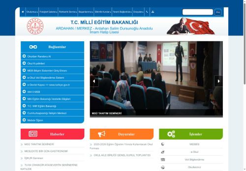 Ardahan Salim Dursunoğlu Anadolu İmam Hatip Lisesi - ARDAHAN / MERKEZ