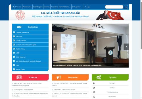 Ardahan Yunus Emre Anadolu Lisesi - ARDAHAN / MERKEZ