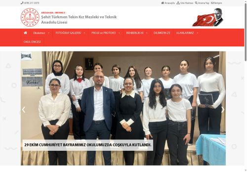 Şehit Türkmen Tekin Kız Mesleki ve Teknik Anadolu Lisesi - ARDAHAN / MERKEZ