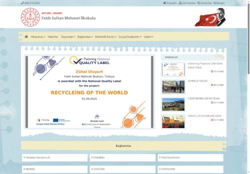 Fatih Sultan Mehmet İlkokulu - ARTVİN / ARHAVİ