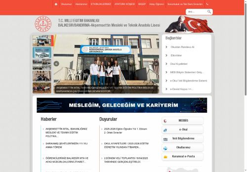 Akşemsettin Mesleki ve Teknik Anadolu Lisesi - BALIKESİR / BANDIRMA