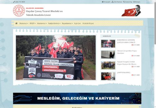 Haydar Çavuş Ticaret Mesleki ve Teknik Anadolu Lisesi - BALIKESİR / BANDIRMA