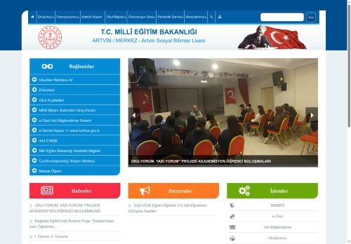Artvin Sosyal Bilimler Lisesi - ARTVİN / MERKEZ