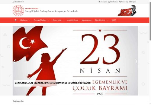 Sarıgöl Şehit Onbaşı Soner Ateşsaçan Ortaokulu - ARTVİN / YUSUFELİ