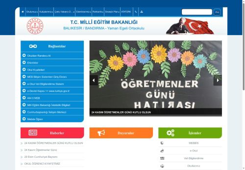 Yaman Egeli Ortaokulu - BALIKESİR / BANDIRMA