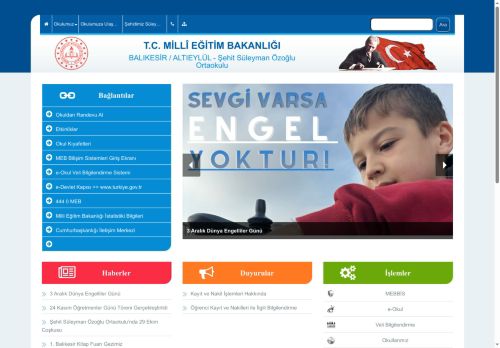 Şehit Süleyman Özoğlu Ortaokulu - BALIKESİR / ALTIEYLÜL