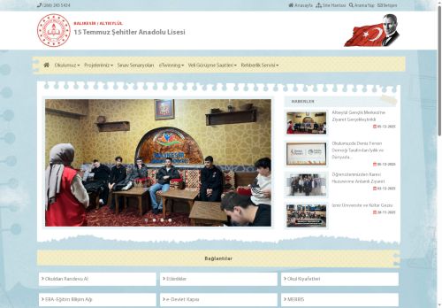 15 Temmuz Şehitler Anadolu Lisesi - BALIKESİR / ALTIEYLÜL