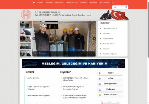 100. Yıl Mesleki ve Teknik Anadolu Lisesi - BALIKESİR / ALTIEYLÜL