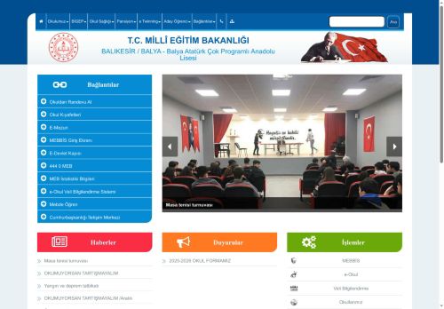 Balya Atatürk Çok Programlı Anadolu Lisesi - BALIKESİR / BALYA