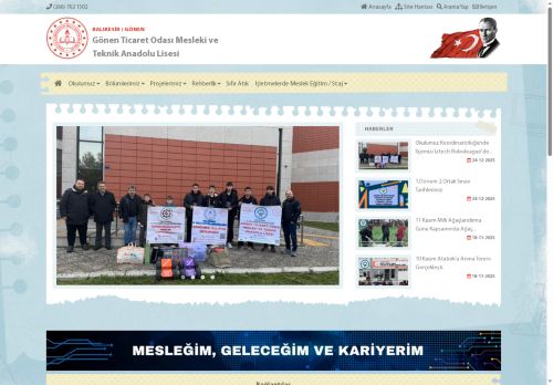 Gönen Ticaret Odası Mesleki ve Teknik Anadolu Lisesi - BALIKESİR / GÖNEN