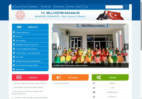 Ören Yüzüncü Yıl İlkokulu - BALIKESİR / BURHANİYE