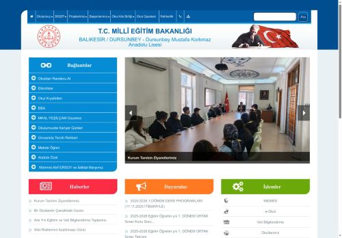 Dursunbey Mustafa Korkmaz Anadolu Lisesi - BALIKESİR / DURSUNBEY