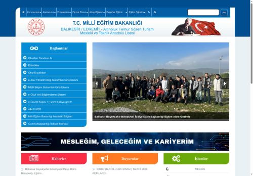 Altınoluk Fernur Sözen Turizm Mesleki ve Teknik Anadolu Lisesi - BALIKESİR / EDREMİT