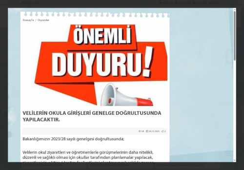 Karagözoğlu İlkokulu - BALIKESİR / EDREMİT