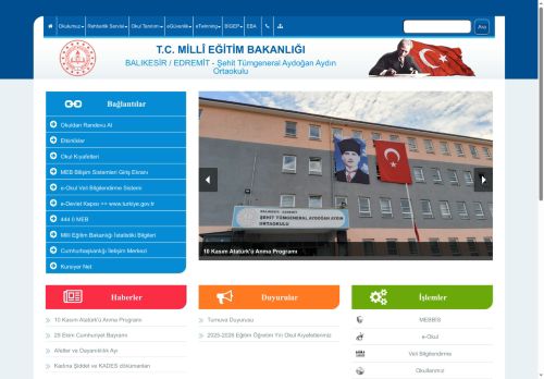 Şehit Tümgeneral Aydoğan Aydın Ortaokulu - BALIKESİR / EDREMİT