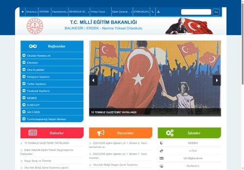 Nerime Yüksel Ortaokulu - BALIKESİR / ERDEK