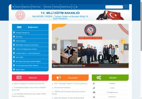 Türkiye Odalar ve Borsalar Birliği 18 Eylül Ortaokulu - BALIKESİR / ERDEK