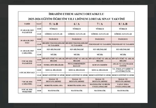 İbrahim Ethem Akıncı Ortaokulu - BALIKESİR / SINDIRGI