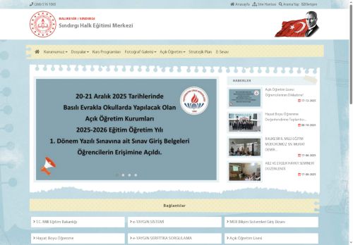 Sındırgı Halk Eğitimi Merkezi - BALIKESİR / SINDIRGI