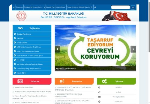 Yağcıbedir Ortaokulu - BALIKESİR / SINDIRGI