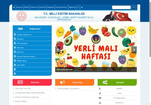 GÖBEL ŞEHİT NUSRET KULA ORTAOKULU - BALIKESİR / SUSURLUK