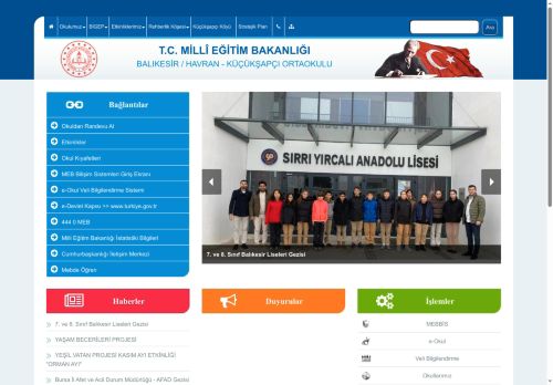 KÜÇÜKŞAPÇI ORTAOKULU - BALIKESİR / HAVRAN