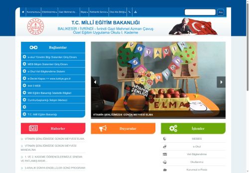 İvrindi Gazi Mehmet Azman Çavuş Özel Eğitim Uygulama Okulu I. Kademe - BALIKESİR / İVRİNDİ