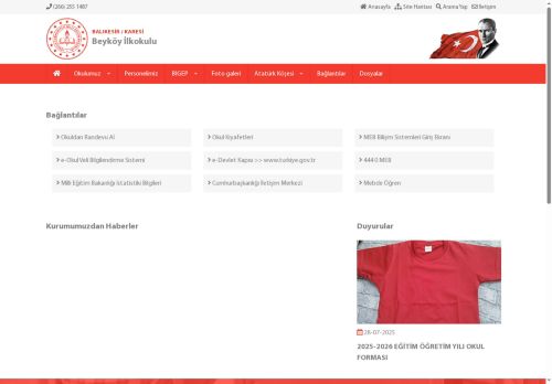Beyköy İlkokulu - BALIKESİR / KARESİ