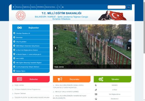 Şehit Jandarma Teğmen Cengiz Evranos Ortaokulu - BALIKESİR / KARESİ