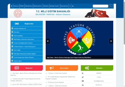 Atatürk Ortaokulu - BALIKESİR / MANYAS