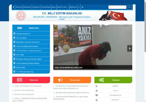 Marmara Çok Programlı Anadolu Lisesi - BALIKESİR / MARMARA