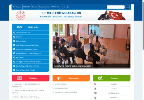 Düvertepe İlkokulu - BALIKESİR / SINDIRGI