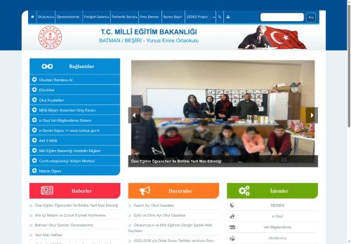 Yunus Emre Ortaokulu - BATMAN / BEŞİRİ