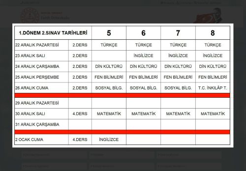 Fatih Ortaokulu - BARTIN / MERKEZ